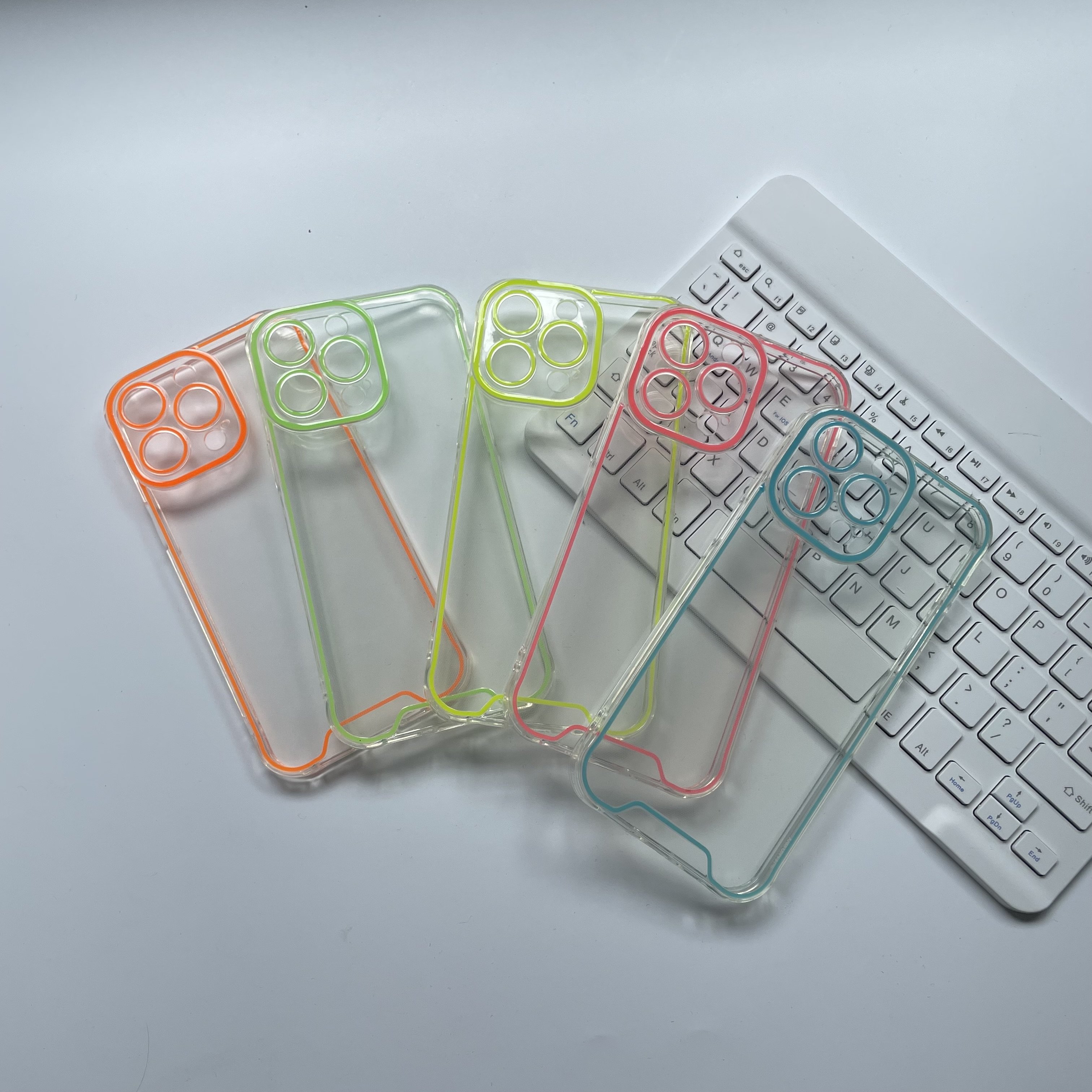 Night Glow Fluorescent Neon Glowing Mobile Phone Case for iphone 14 13 12 11 Pro Max XS XR Max Soft Silicon Back Cover