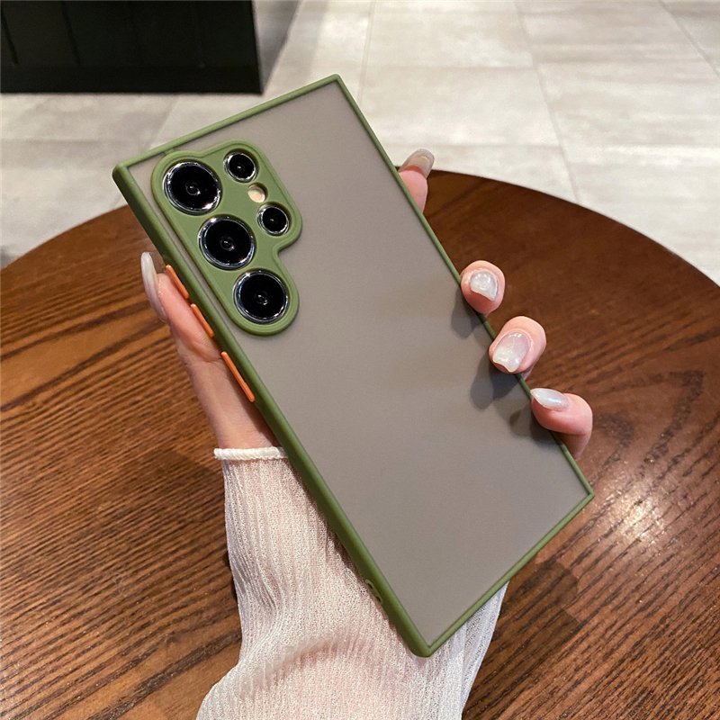 ultra thin transparent clear matte translucent phone case for samsung galaxy s24 s23 s22 s21 s20 s10 FE Note 20 10 9 plus ultra