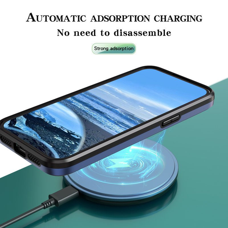 Factory Price-Creative Design Heavy Duty Magnetic Case for iPhone 15 Pro Max Popular Functional Back Cover made Durable Acrylic