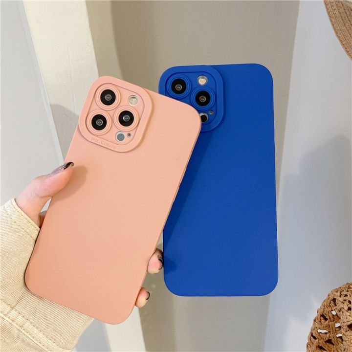 Simple Camera lens Shock Soft TPU Mobile Phone Case for iPhone 16 15 14 13 12 11 Pro max Silicone Back Cover