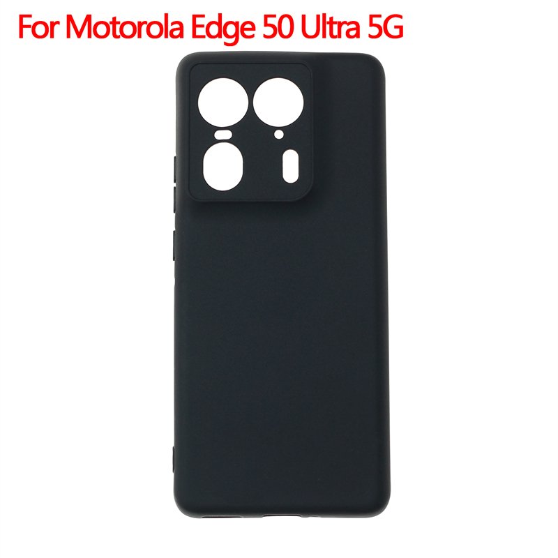 Manufacturer Wholesale Matte TPU Cases Soft Frosted Back Cover Silicone Mobile Phone Case For Motorola Edge 50 Ultra 5G Black