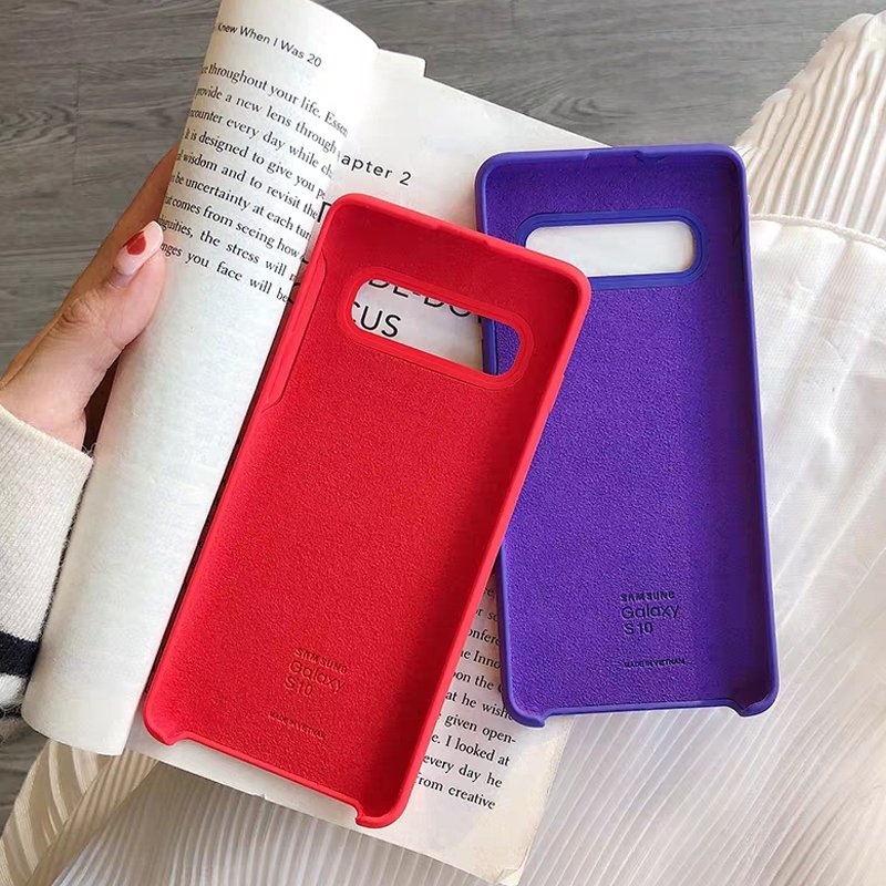 TPU Liquid Silicone for Samsung Galaxy S10 S9 S8 Plus Case for Galaxy Note 9 8 S10+ S8+ S9+ S10e Note9 Back Protective Case