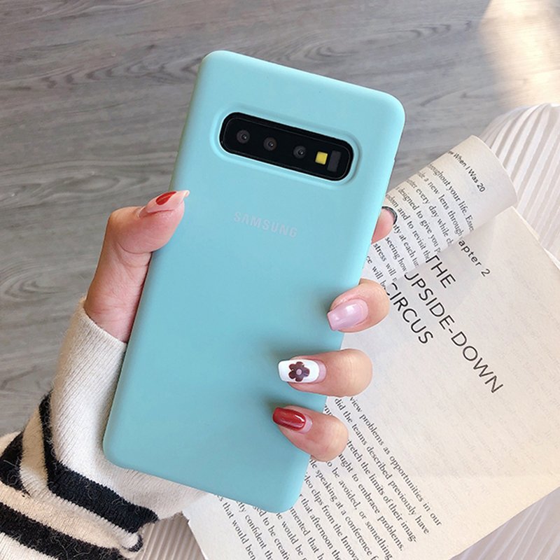 TPU Liquid Silicone for Samsung Galaxy S10 S9 S8 Plus Case for Galaxy Note 9 8 S10+ S8+ S9+ S10e Note9 Back Protective Case