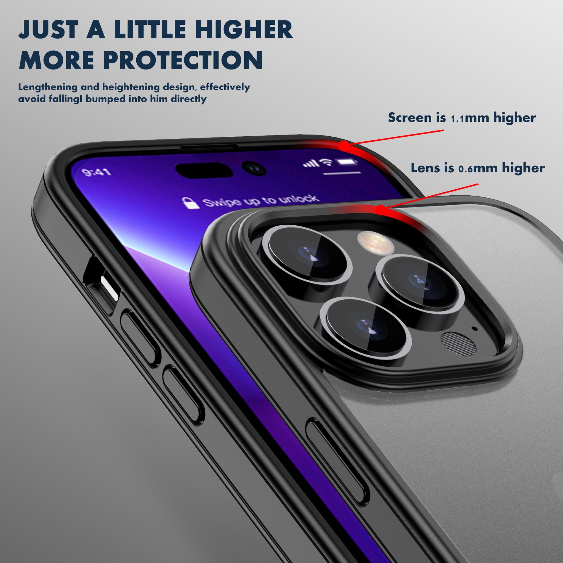 iphone cases luxury design scratch resistant square tpu acrylic frosted matte tpu mobile cell phone cases for iphone 13 14 15