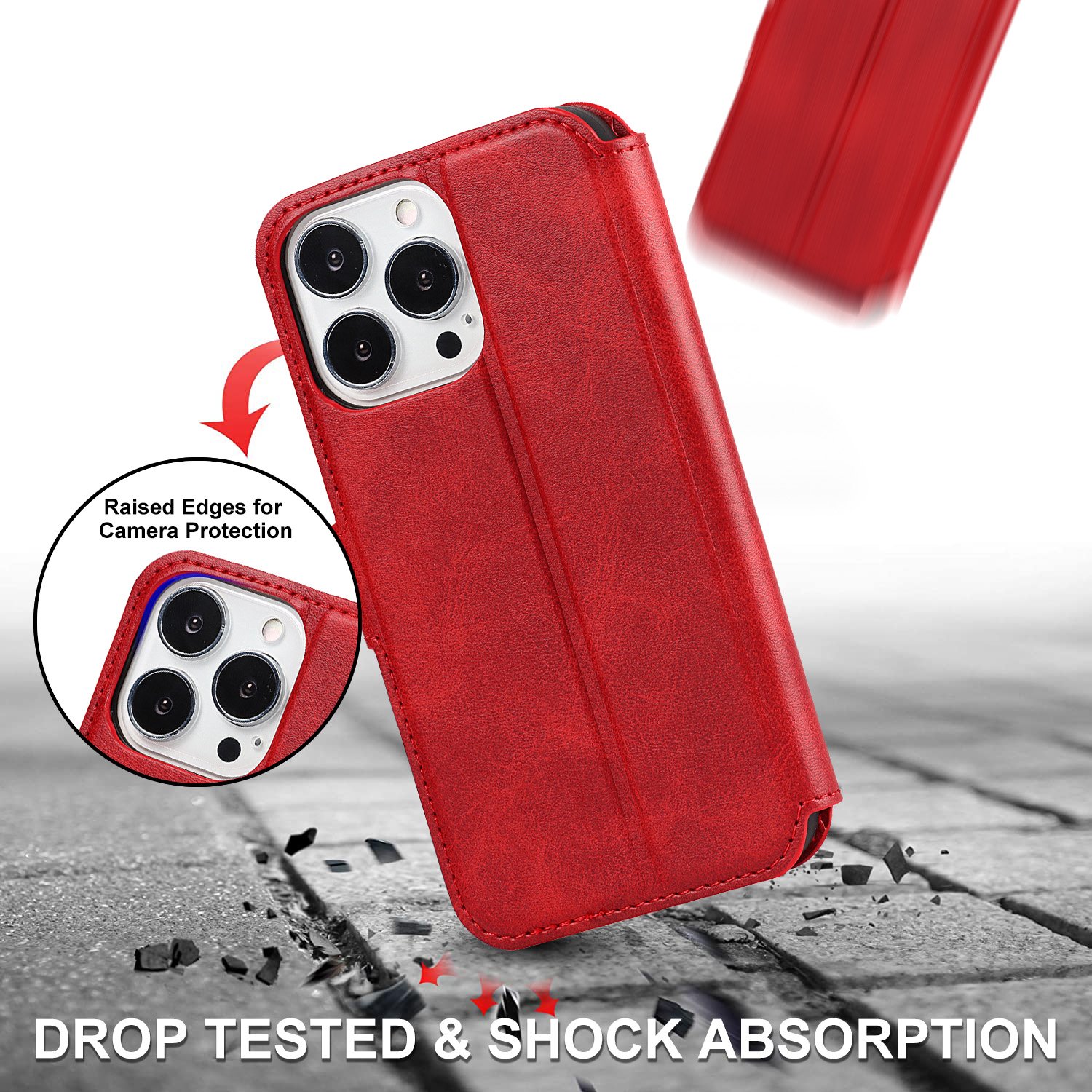 Hot Selling Black PU Leather Wallet Phone Case Fine Design Multifunctional Mobile Phone Case Factory Price