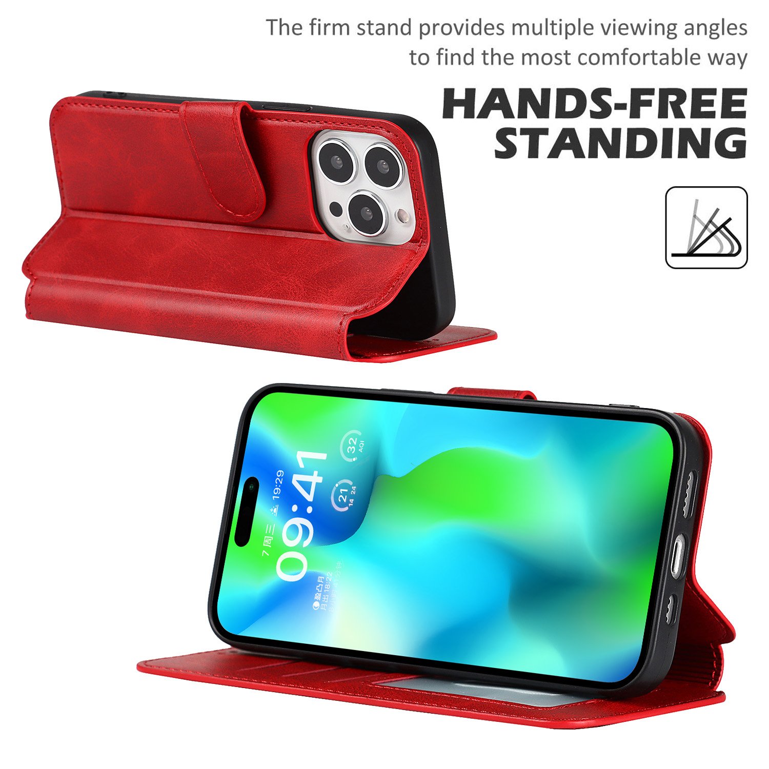 Hot Selling Black PU Leather Wallet Phone Case Fine Design Multifunctional Mobile Phone Case Factory Price