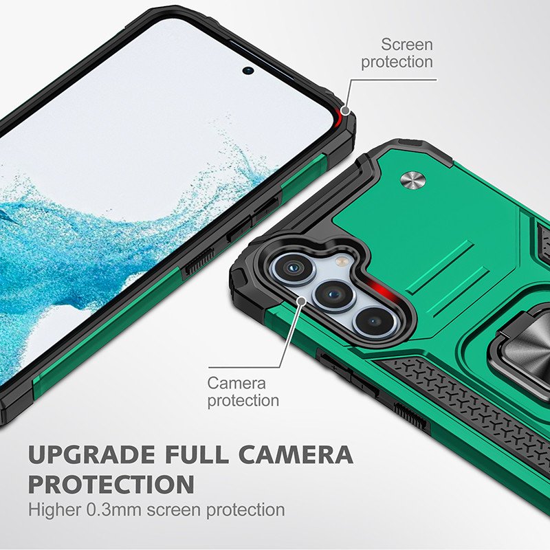 Shockproof Cover Ring Kickstand Armor 2 In 1 Cell Phone Car Magnetic Mobile Phone Case For Samsung Galaxy A54 A34 A24 A14