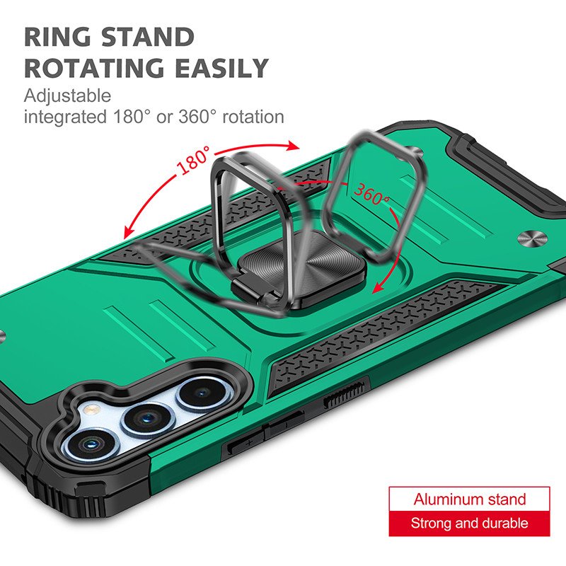 Shockproof Cover Ring Kickstand Armor 2 In 1 Cell Phone Car Magnetic Mobile Phone Case For Samsung Galaxy A54 A34 A24 A14