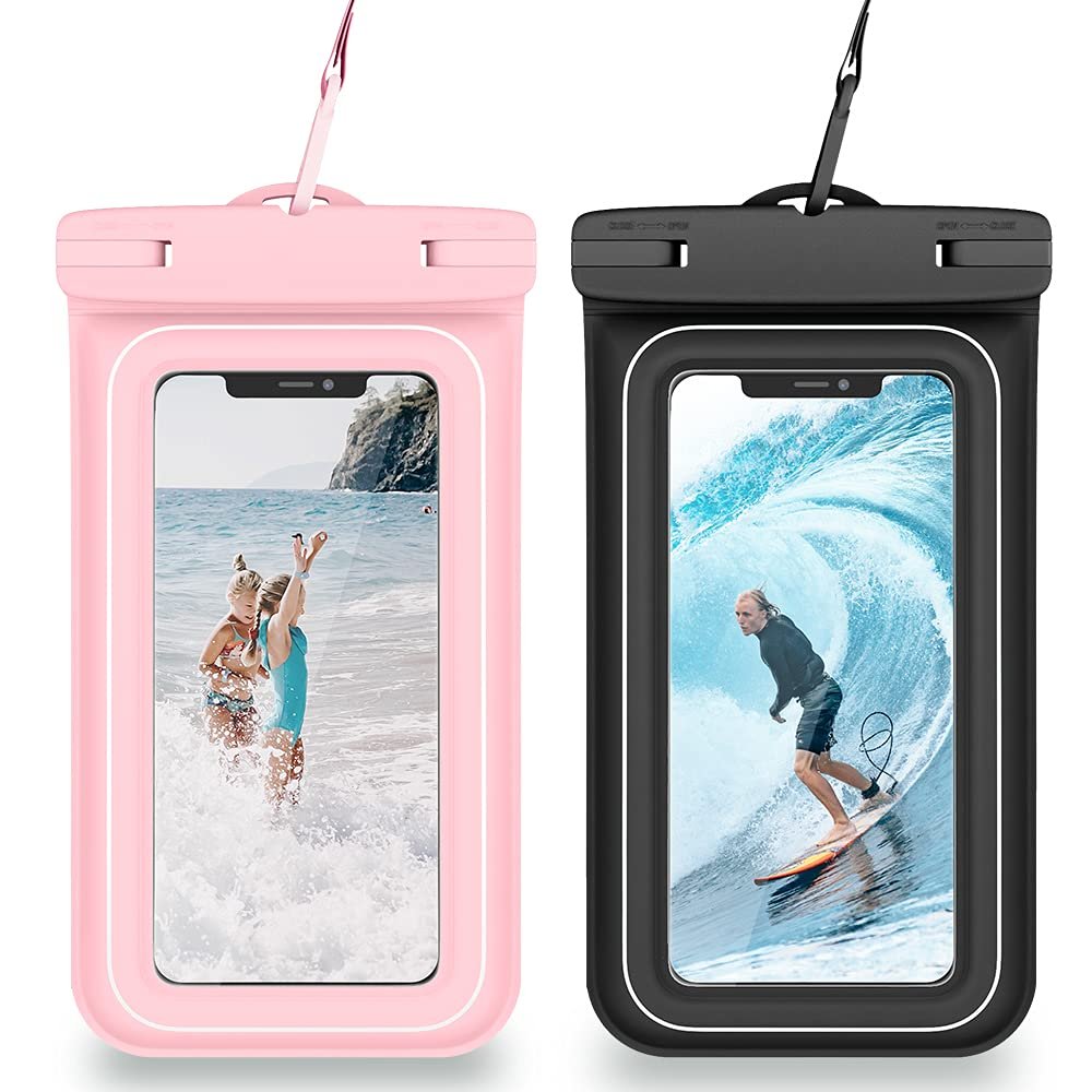 Waterproof Phone Pouch, Floating IPX8 Waterproof Cellphone Case Underwater Dry Bag for iPhone 13 Pro Max Mini 12 11 SE XS XR 8