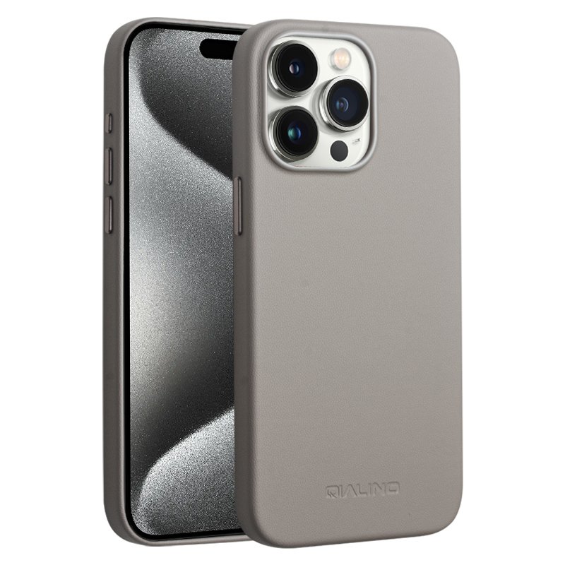 2024 QIALINO Brand Distributor Offer Handmade Mobile Phone Leather Case Cove for iphone 15 pro Max