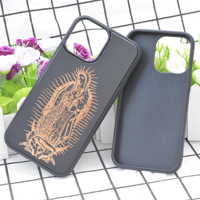Best Quality Wooden Mobile Phone Cases Wood Engraved Case Cover For Iphone 12 13 11 pro max xs max xr 7 8 plus