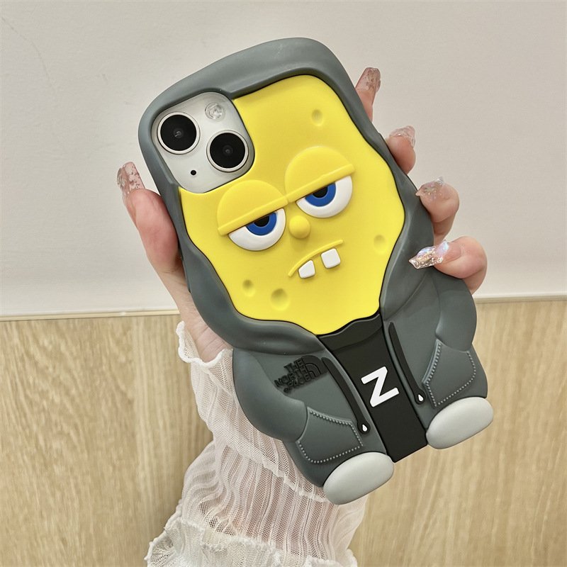 Cartoon SpongeBob SquarePants Patrick North Face for iPhone 15/14promax Case XS/XR Factory