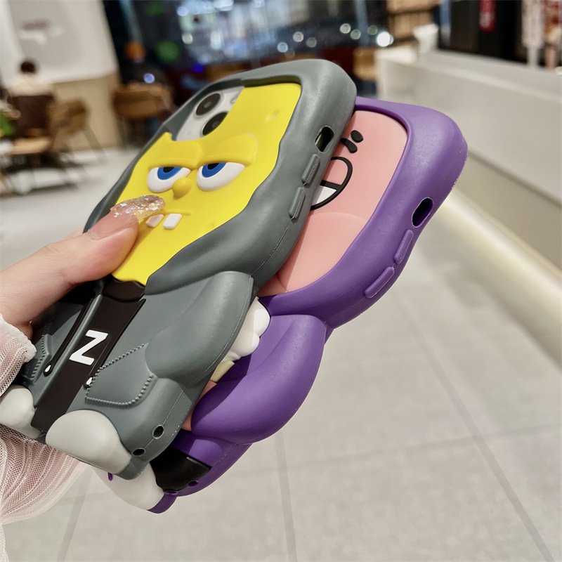 Cartoon SpongeBob SquarePants Patrick North Face for iPhone 15/14promax Case XS/XR Factory