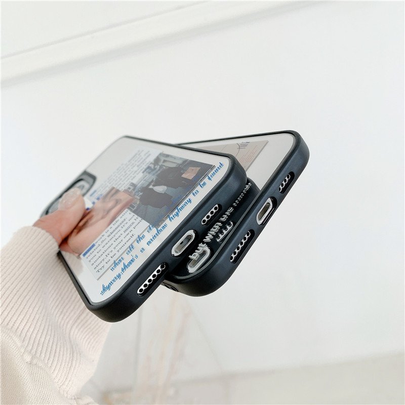 Custom Design Print Picture Logo Camera Protection Mirror TPU Cover for iPhone 15 14 13 12 Pro Max Mobile Phone Case
