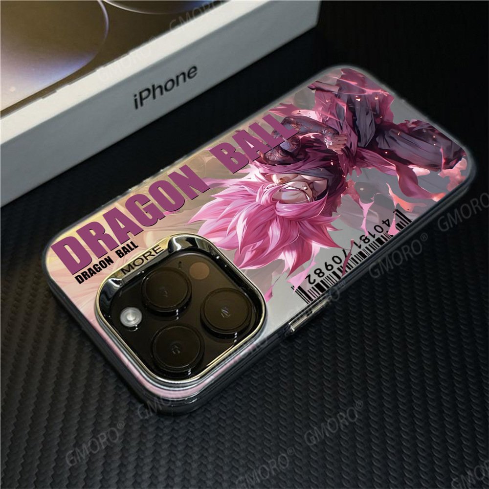 Dragon Ball Phone Case for iphone 16 promax15/14/13 Hard Case for iPhone 15 Colored Silver Case 14Pro Super Saiyan 11