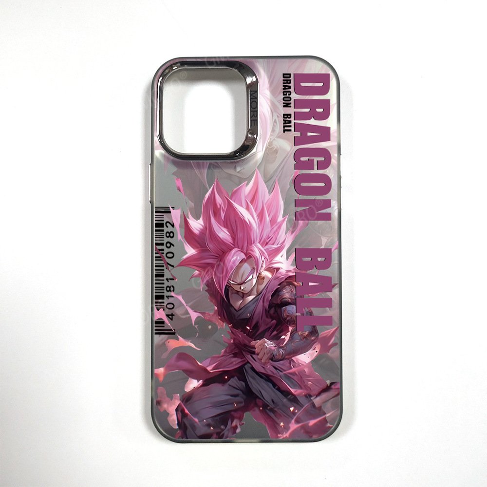 Dragon Ball Phone Case for iphone 16 promax15/14/13 Hard Case for iPhone 15 Colored Silver Case 14Pro Super Saiyan 11