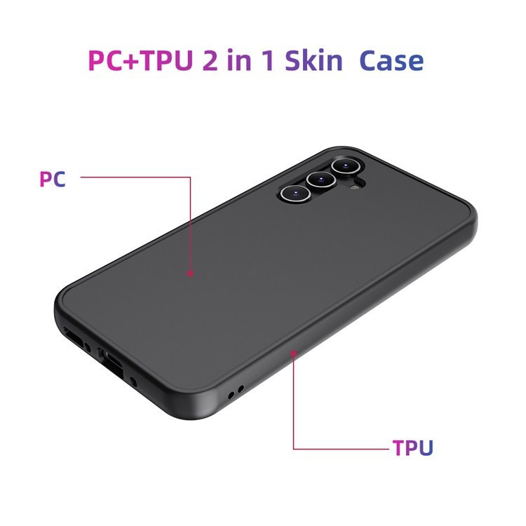 Wholesale for Samsung Galaxy A54 black PC TPU 2 in 1 combination Skin mobile phone case