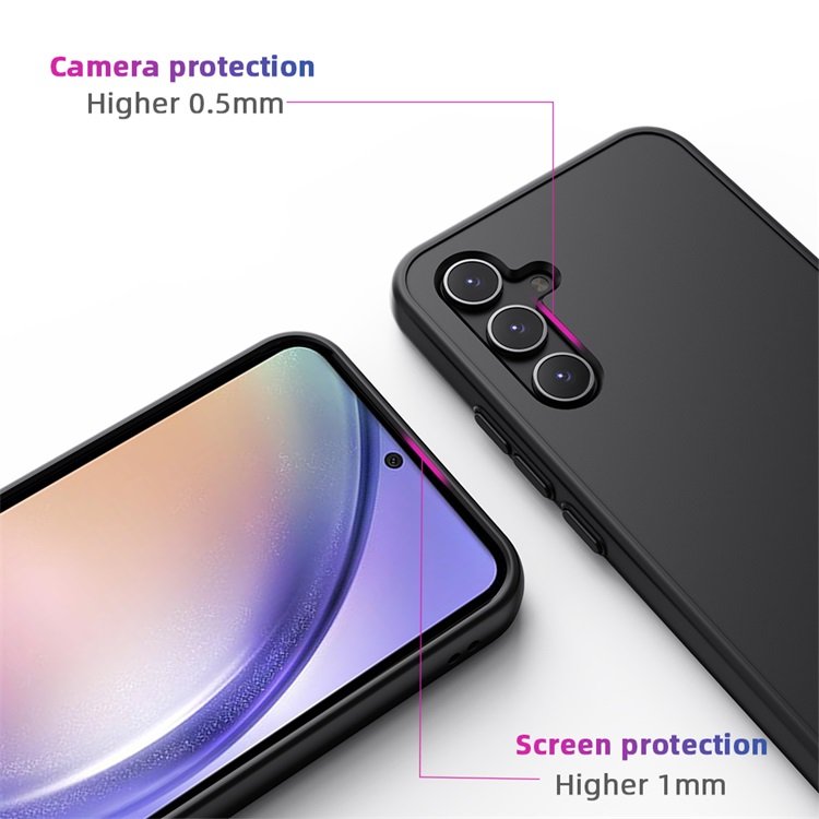Wholesale for Samsung Galaxy A54 black PC TPU 2 in 1 combination Skin mobile phone case