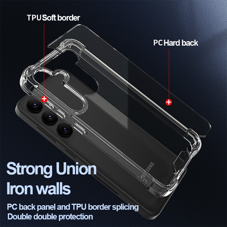 Luxury PC+TPU Samsung Clear Mobile Phone Case Anti-fall Phone Protective Case for a05s/Z Fold4/ultra