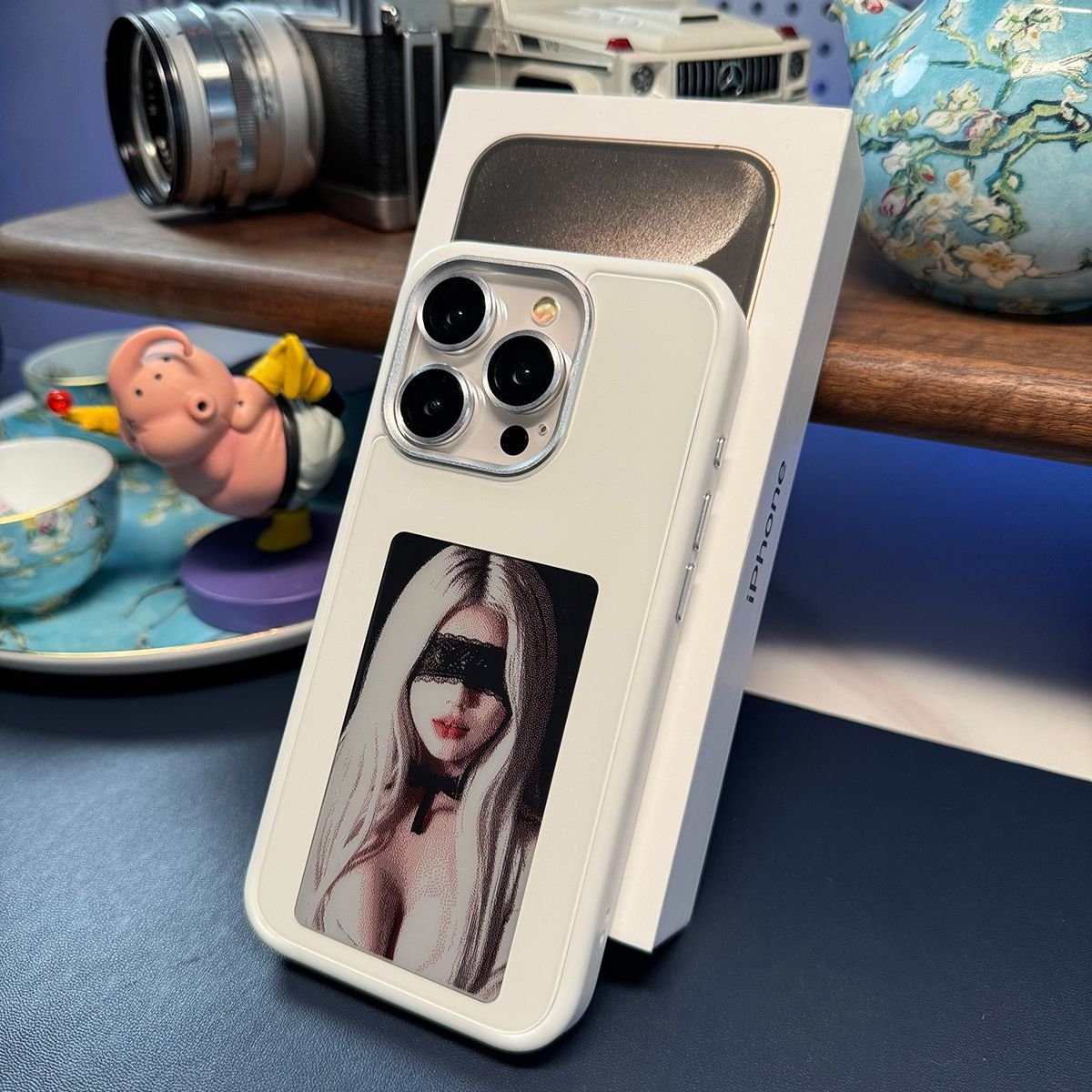 2024 New Designer NFC Smart E Ink Screen Display Mobile Phone Case Cover For Iphone 15 Pro Max DIY Cases 14/13