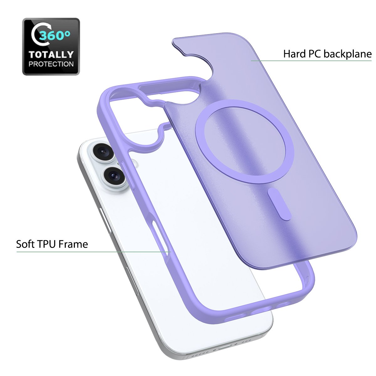 High Quality Frosted Matte Wireless Charger Magnetic Phone Case Anti-Fingerprint Magnetic for iphone 16 15 14 13 pro max case