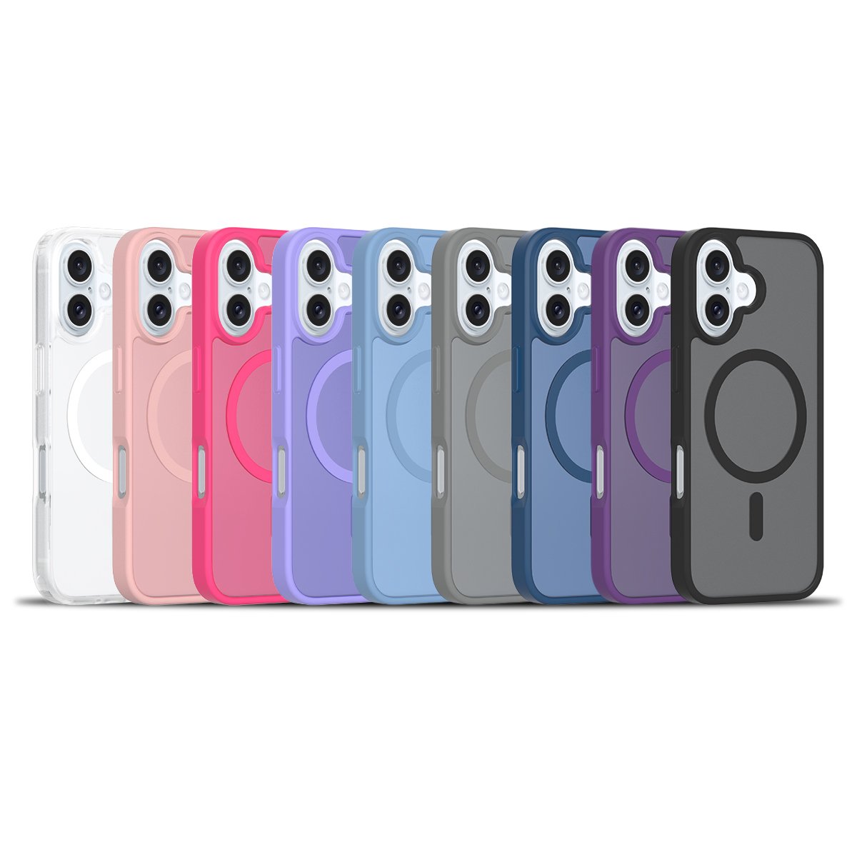 High Quality Frosted Matte Wireless Charger Magnetic Phone Case Anti-Fingerprint Magnetic for iphone 16 15 14 13 pro max case