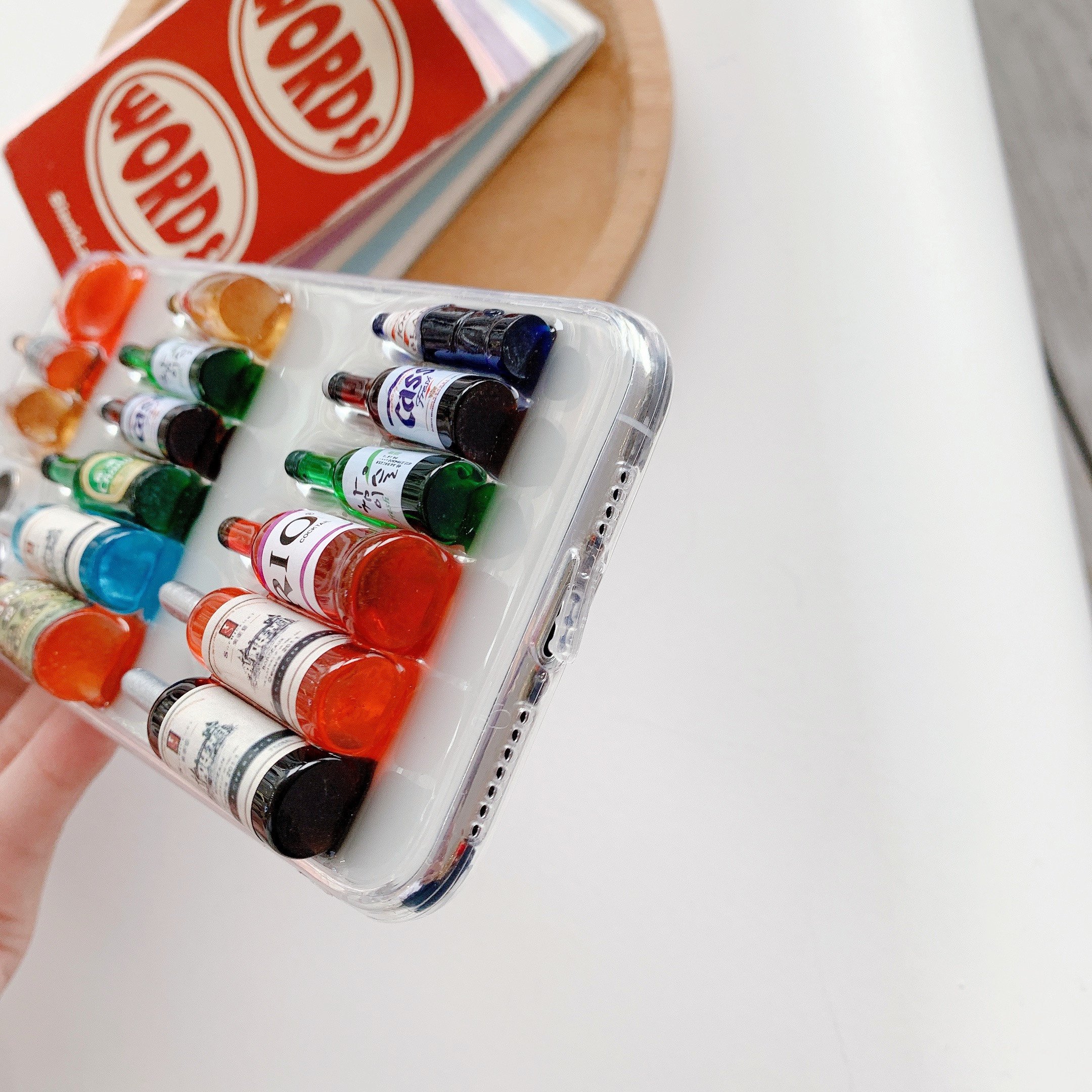 Hot Ins The 3D Wine Bottle Phone Case for iPhone 11 12Pro Max X XS XR Max 7 8Plus Fashion Creative Protect Cover Accessories 16