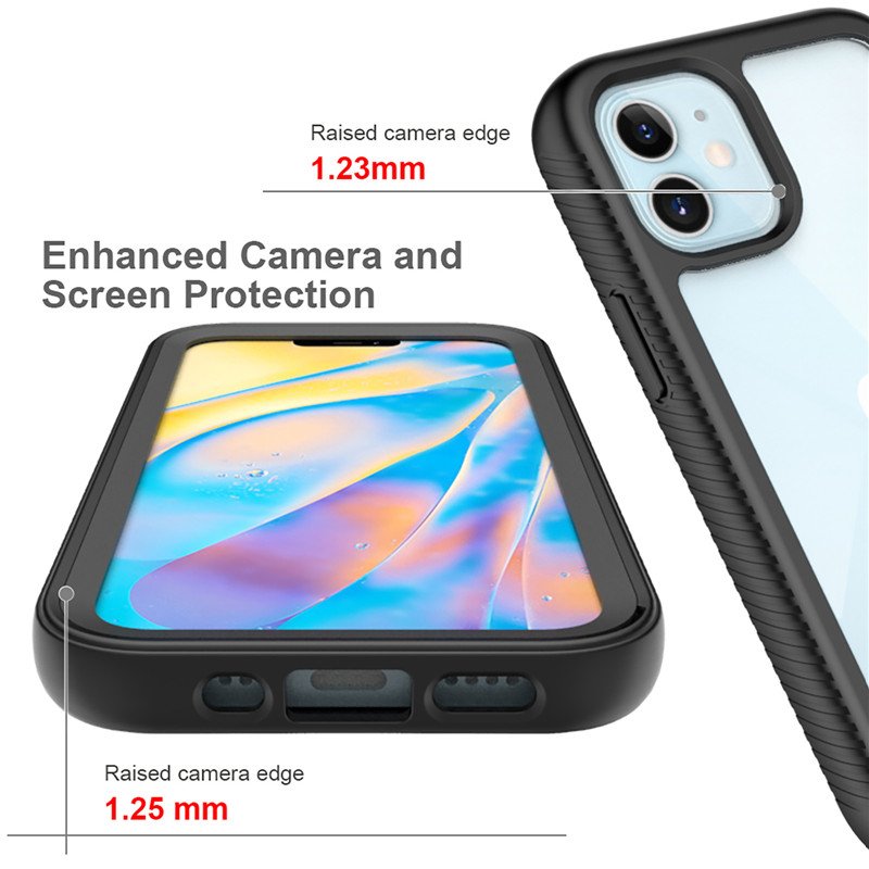 Shockproof Phone Case with Double Layer Rugged for iPhone 14 13 11 12 Pro Max Black Cell Phone Case Drop shipping
