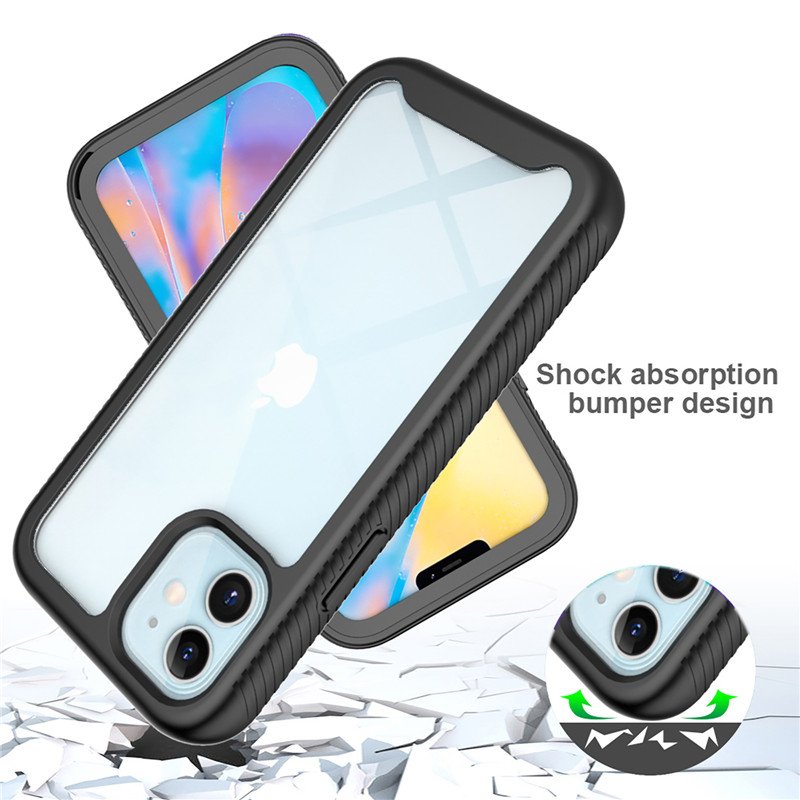 Shockproof Phone Case with Double Layer Rugged for iPhone 14 13 11 12 Pro Max Black Cell Phone Case Drop shipping