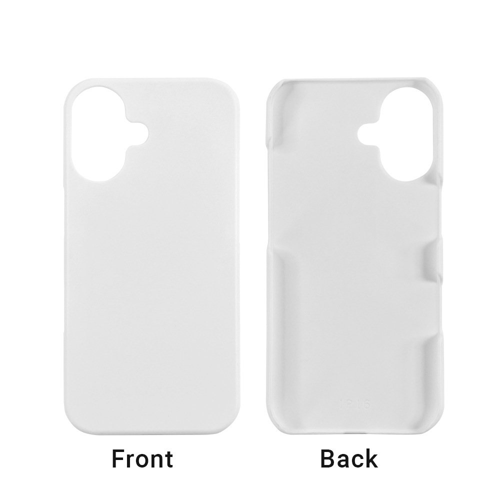 White Matt Glossy Hard Plastic PC PBT 3D Sublimation Heat Transfer Blank Mobile Phone Cases for iPhone 16 Series 16 Pro Max