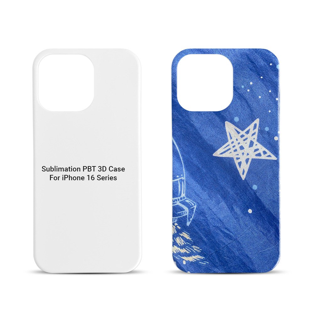 White Matt Glossy Hard Plastic PC PBT 3D Sublimation Heat Transfer Blank Mobile Phone Cases for iPhone 16 Series 16 Pro Max