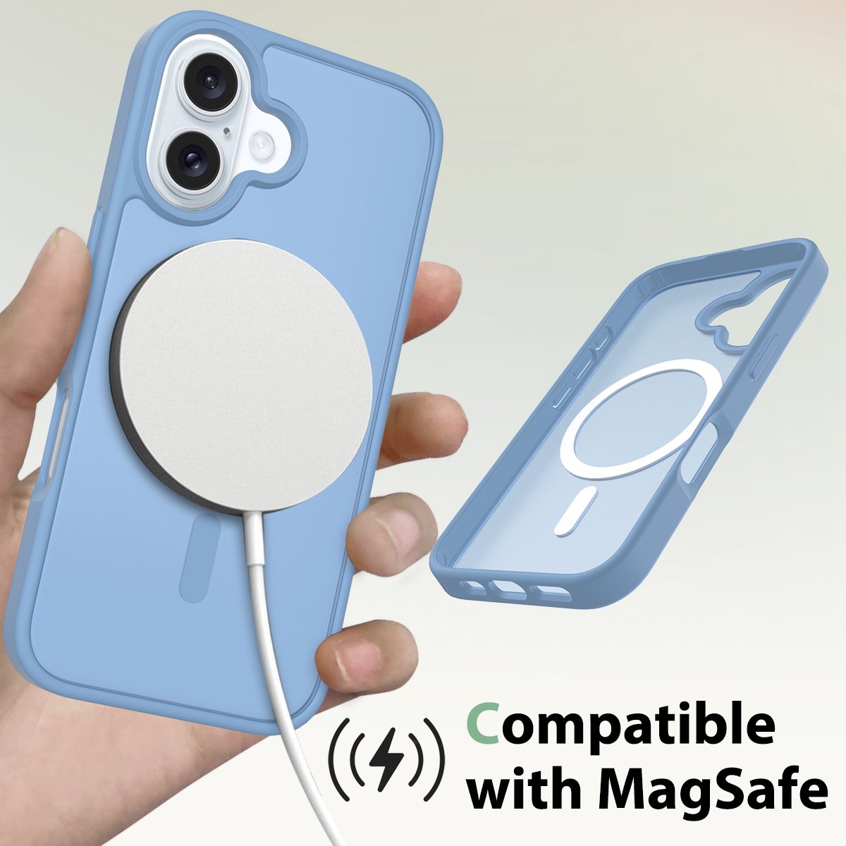 Trendy Color Shockproof Magnetic wireless Charging TPU PC Slim Phone Case for iPhone 16 Pro max