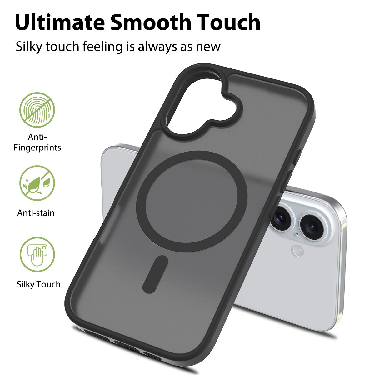 Trendy Color Shockproof Magnetic wireless Charging TPU PC Slim Phone Case for iPhone 16 Pro max