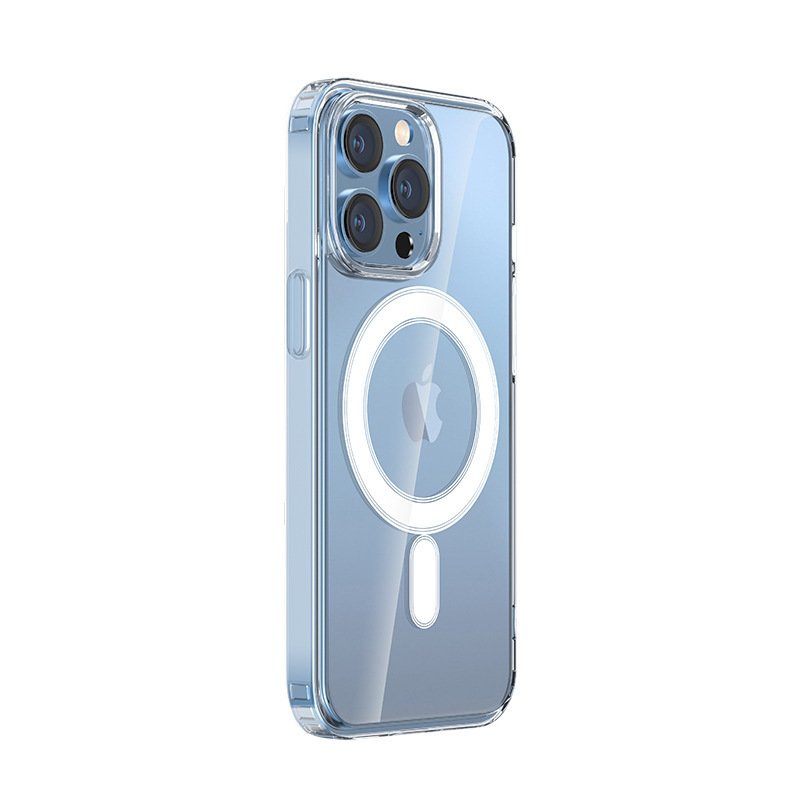 Wholesale new for iphone 16Promax phone case transparent magnetic for iPhone 15 14 13 12 11 X TPU protective case
