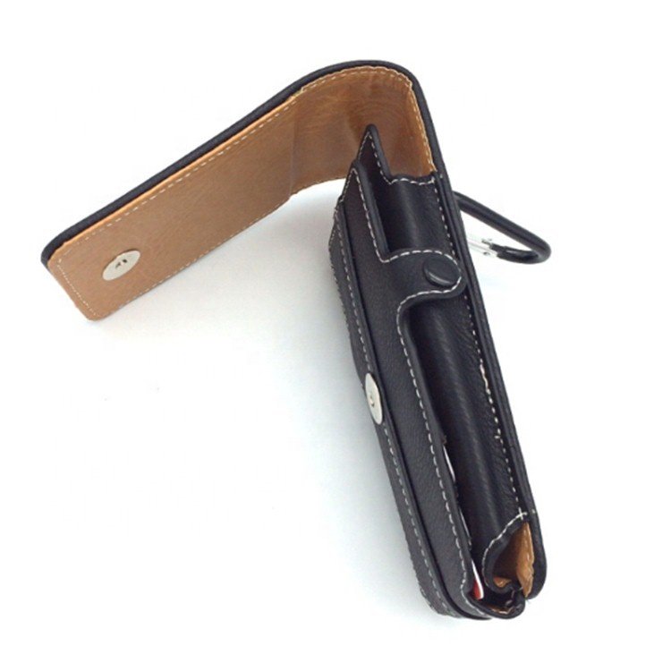 Universal PU Leather Waist Pack Holster Belt Pouch Mobile Phone Case with Card Holders