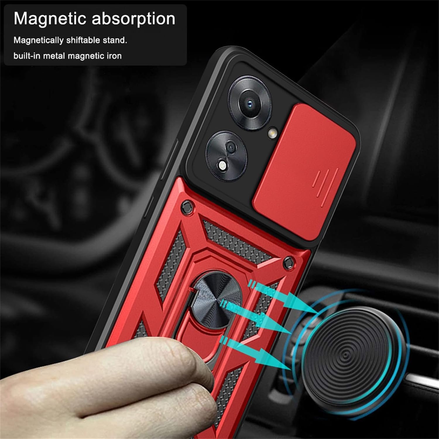 Trends Slide Window Camera Protection Mobile Phone Cases For Xiaomi Redmi 14C 13C 12C 4G 5G TPU Plastic Shockproof Back Cover