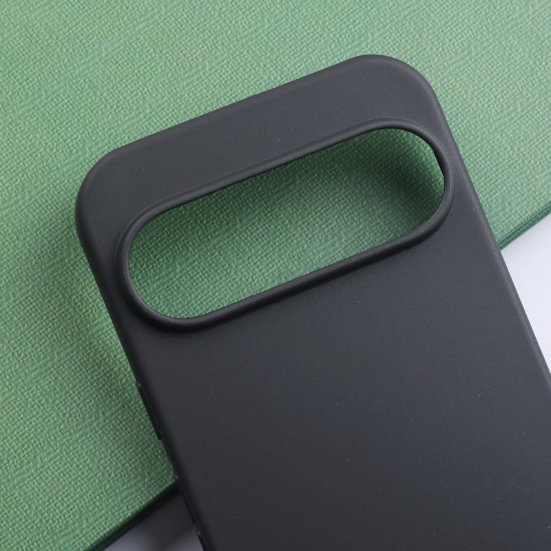 Plain Matte Cases Shockproof Phone Cover For Google Pixel 9 Pro XL 8 Plus 7A 6 Black Silicone Case
