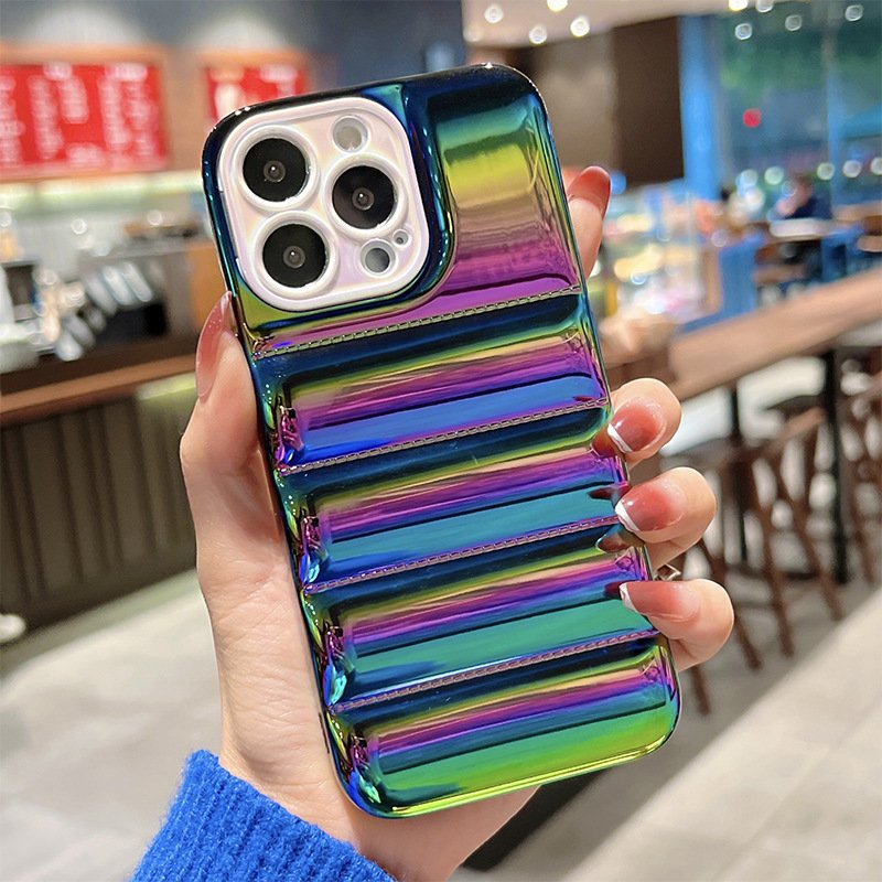 2022 waterproof down jacket fabric shape Puffer Mobile Phone Case for iPhone 11 12 13 14 mini Pro Max Mobile Phone Case