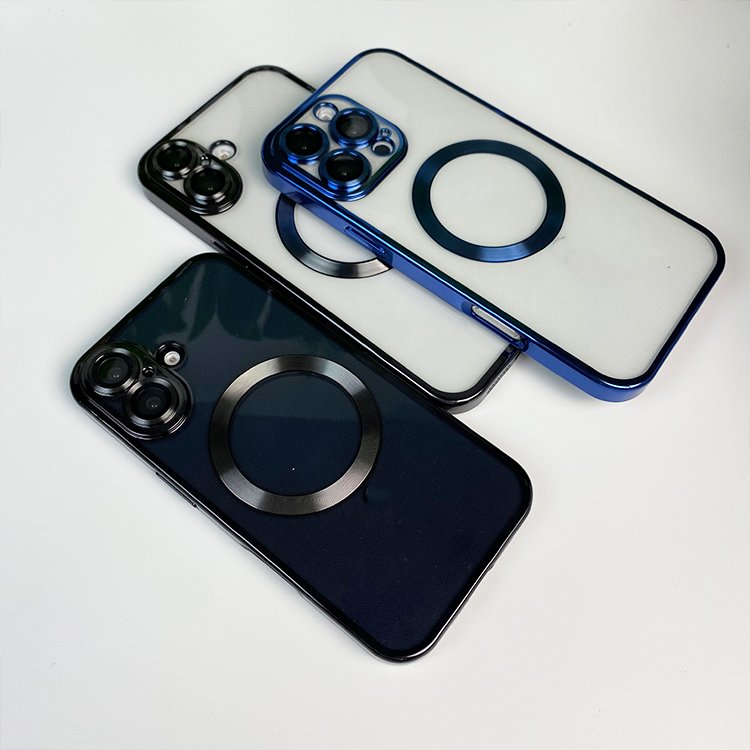 Lens Protection Clear Mobile Phone Shell For IPhone 16 Pro Max 15 14 Plus 13 12 Mini 11 Pro TPU Magnetic Phone Case