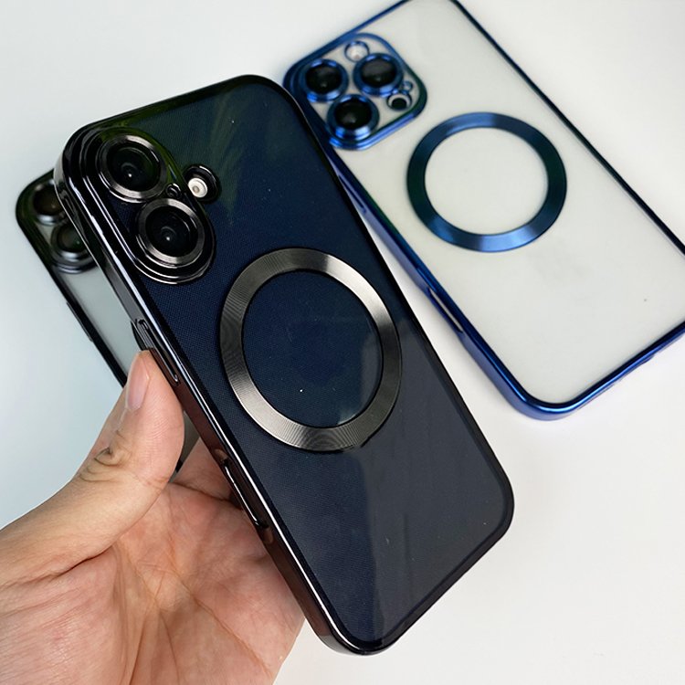Lens Protection Clear Mobile Phone Shell For IPhone 16 Pro Max 15 14 Plus 13 12 Mini 11 Pro TPU Magnetic Phone Case