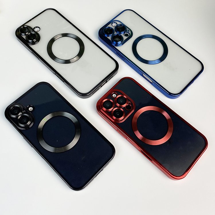 Lens Protection Clear Mobile Phone Shell For IPhone 16 Pro Max 15 14 Plus 13 12 Mini 11 Pro TPU Magnetic Phone Case
