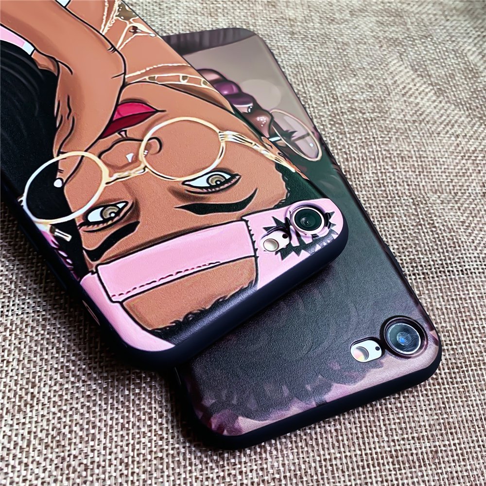 Cartoon painting gentle girls Matte Soft Phone Case For iPhone SE3 16