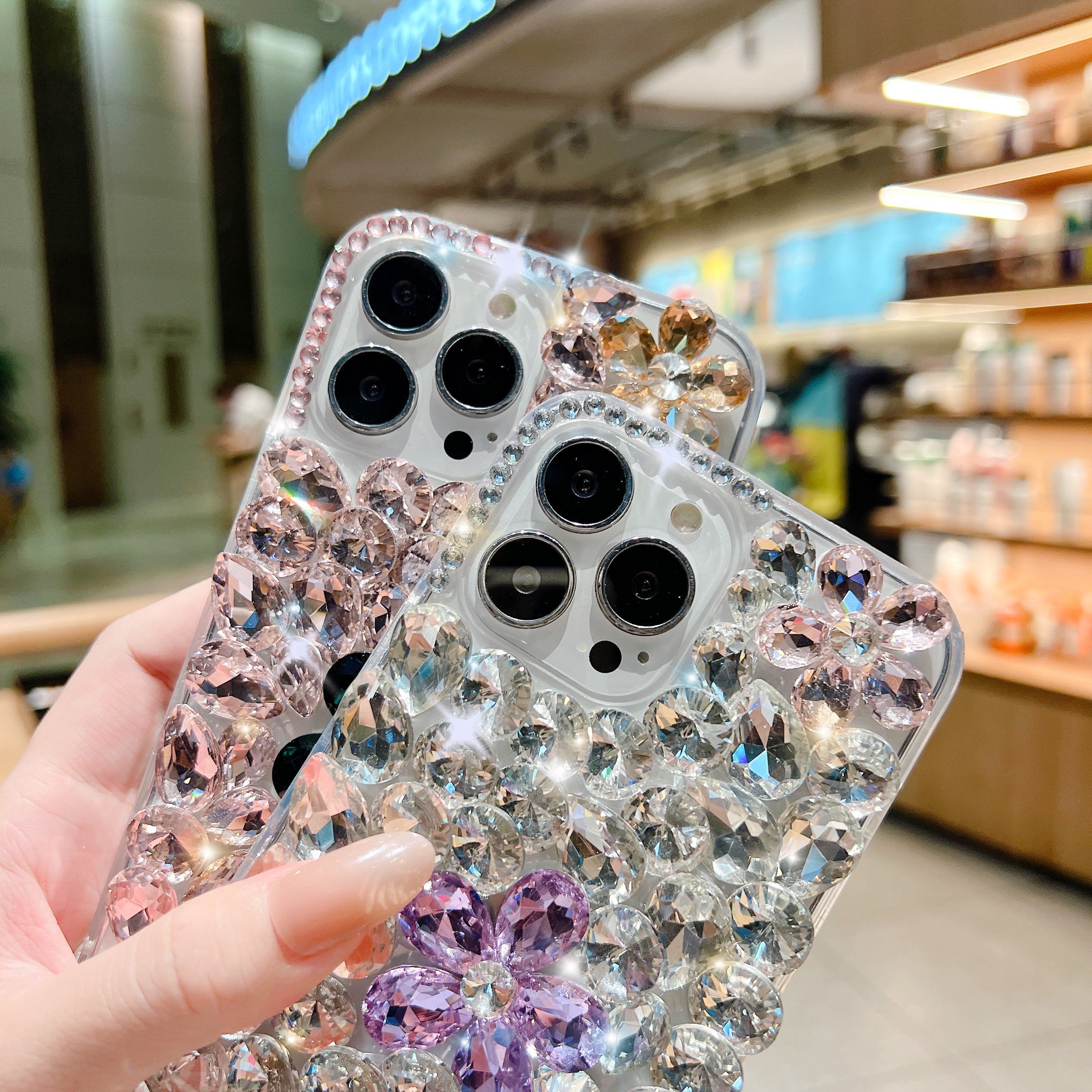 new arrival glitter bling shiny fashion luxury butterfly diamond phone cover case for iphone 16 15 14 13 12 11 xr xsmax 678 plus