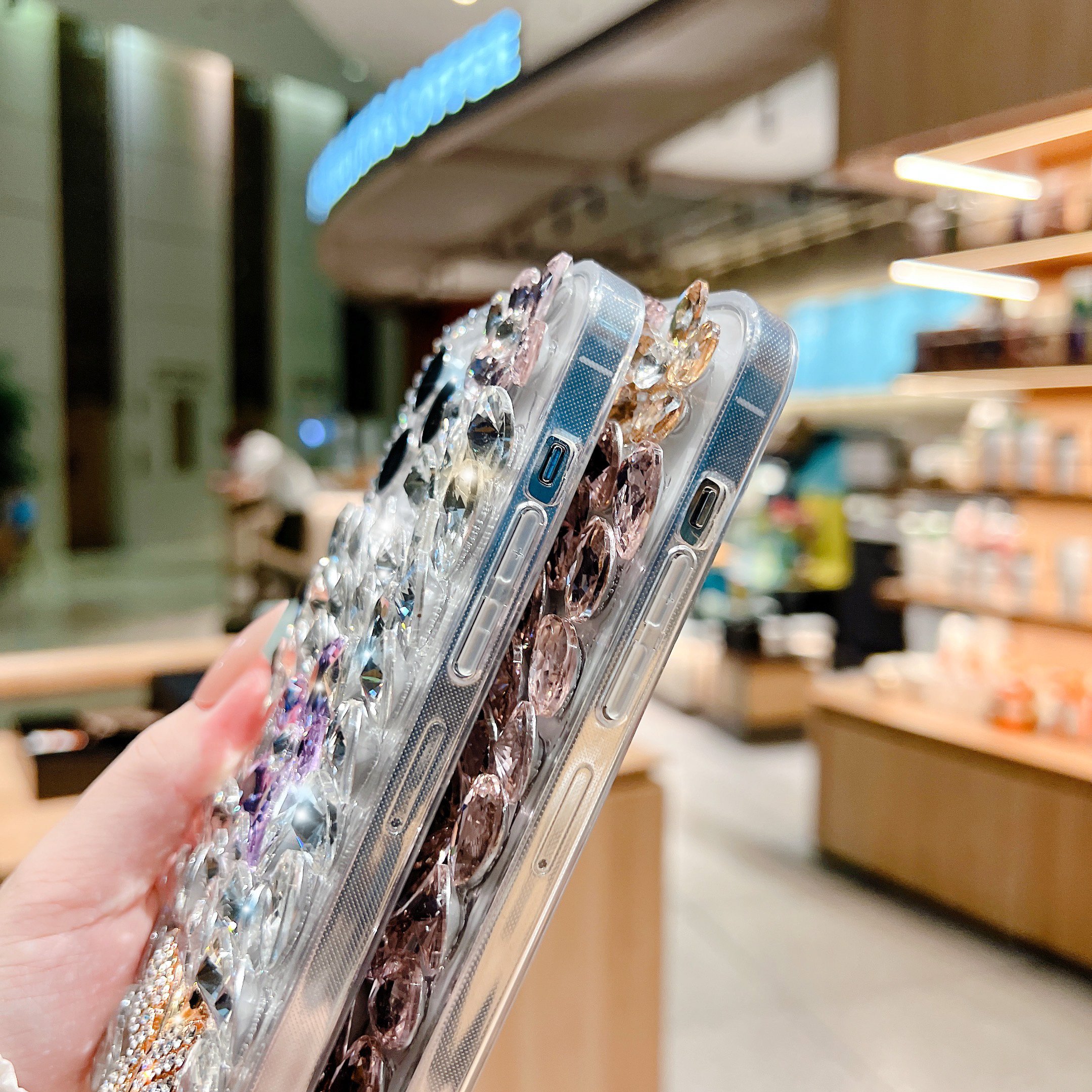 new arrival glitter bling shiny fashion luxury butterfly diamond phone cover case for iphone 16 15 14 13 12 11 xr xsmax 678 plus