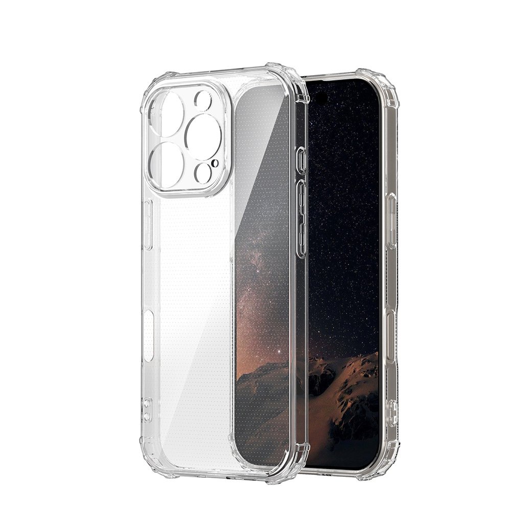 For iPhone 16 Pro Case Shock Absorption Air Cushion Corner Soft TPU Clear Mobile Phone Case Cover For iPhone 15 16 Pro Max Plus