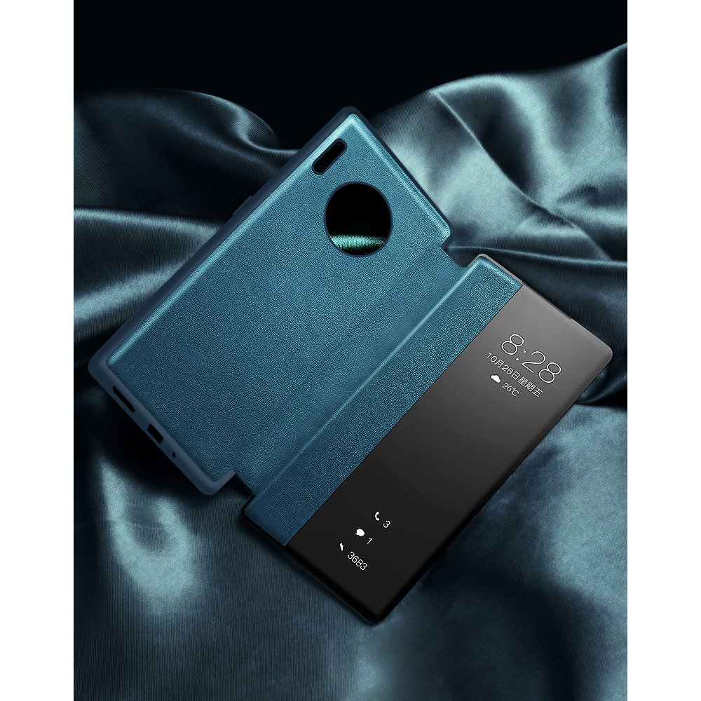 Leyi Luxury Leather View Stand Flip Cover Case Smart Mirror Pu Leather Business Mobile Phone Cases for huawei series