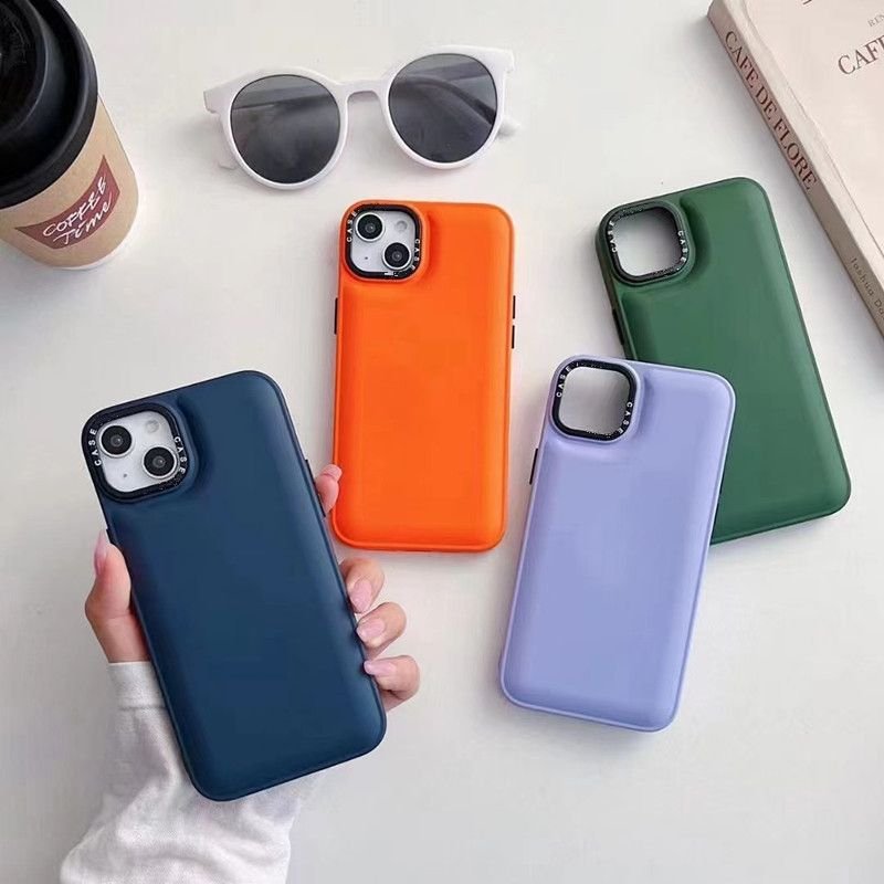 EU Direct Shipping Candy Color Air Cushion Shockproof Silicone Back Cover For iphone 14 13 Pro Max Mobile Phone Case