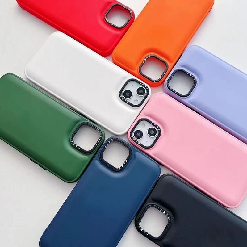EU Direct Shipping Candy Color Air Cushion Shockproof Silicone Back Cover For iphone 14 13 Pro Max Mobile Phone Case