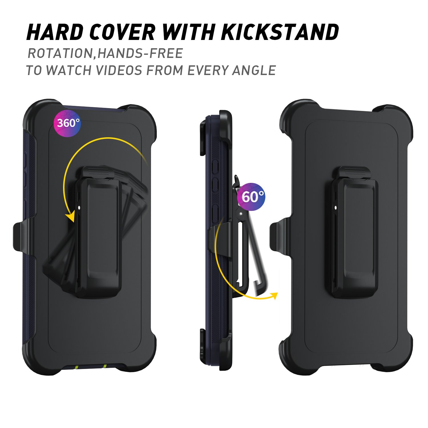 Heavy Duty Rugged Belt Clip Mobile Phone Case For Samsung Galaxy A13 A14 A15 A35 A53 A55 5G Robot Defender Phone Cover