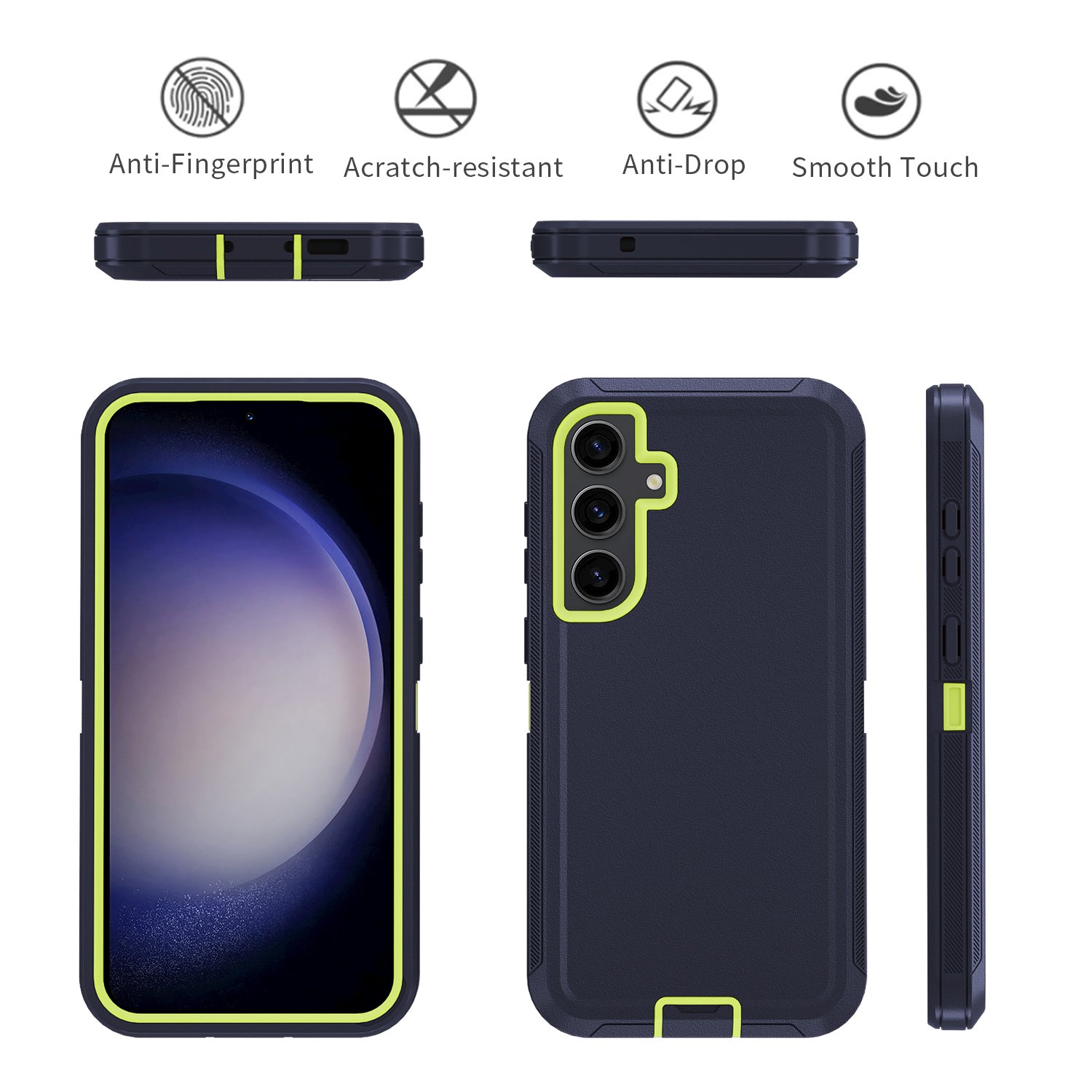 Heavy Duty Rugged Belt Clip Mobile Phone Case For Samsung Galaxy A13 A14 A15 A35 A53 A55 5G Robot Defender Phone Cover